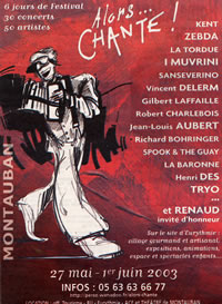 L'affiche du festival 2003